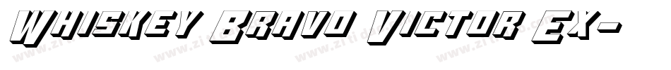 Whiskey Bravo Victor Ex字体转换